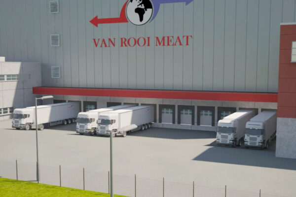 Van Rooi Meat vrachtwagens